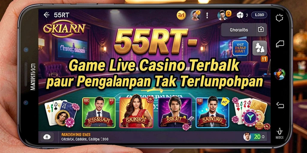 Gameplay menarik di 55RT dengan dealer langsung dan interaksi sosial.