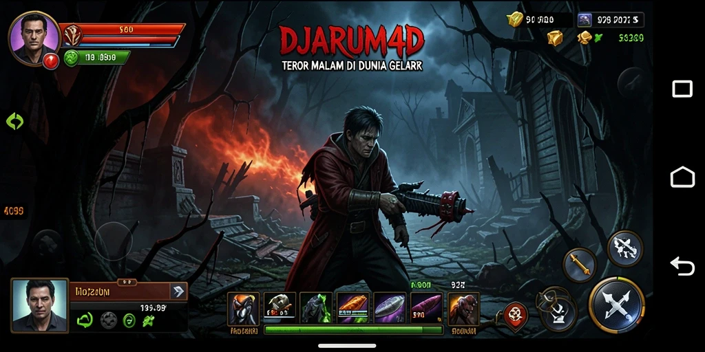 Screenshot gameplay DJARUM4D menampilkan suasana mencekam dalam permainan.