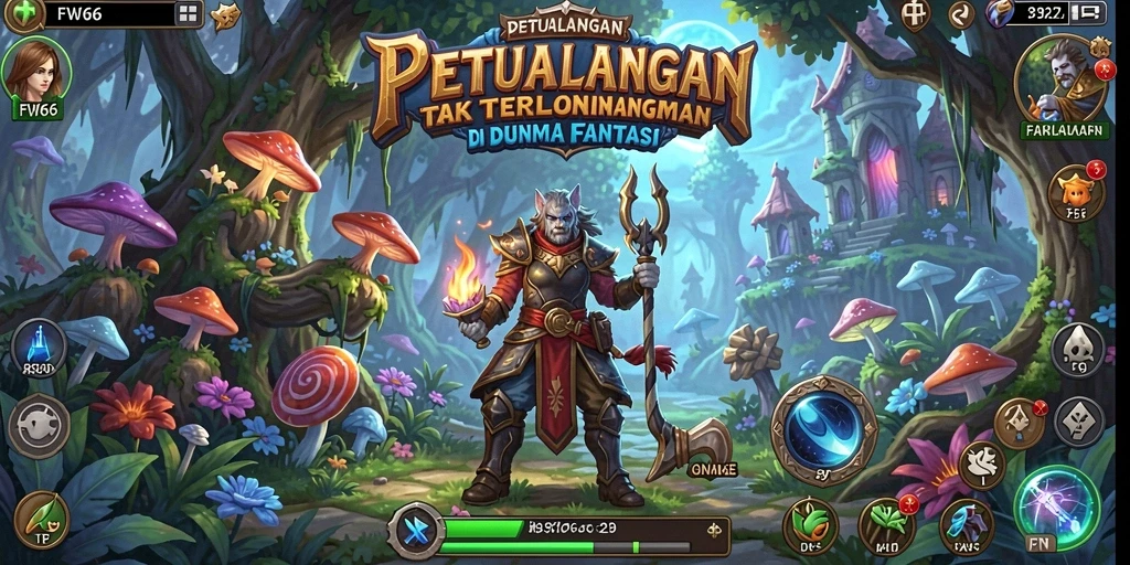 Gameplay FW66 dengan grafis petualangan yang menakjubkan.