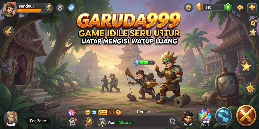 Tampilan gameplay seru GARUDA999 dengan sistem Idle yang menarik.