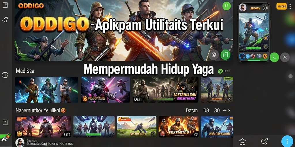 Tampilan antarmuka ODDIGO yang memudahkan pengguna.