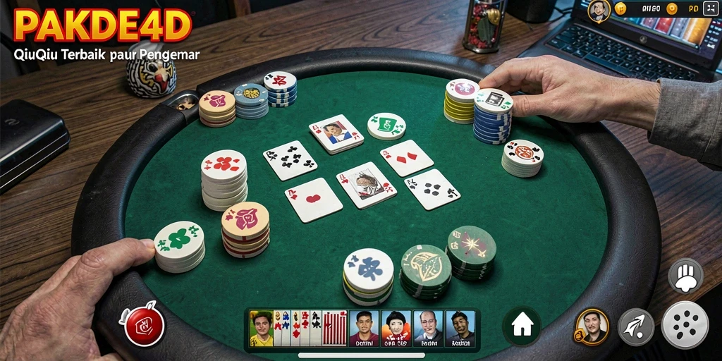 Tampilan gameplay QiuQiu yang intens dan menarik.