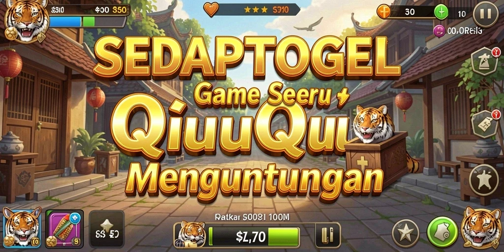 Screenshot gameplay SEDAPTOGEL yang menampilkan aksi QiuQiu yang seru.