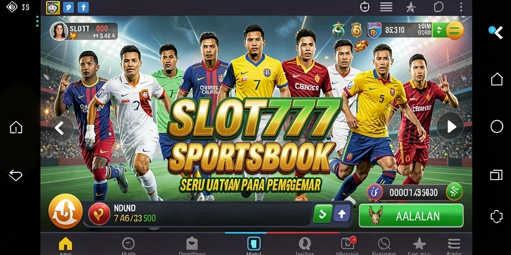 Tampilan gameplay SLOT777 yang mengasyikkan selama taruhan sportsbook.