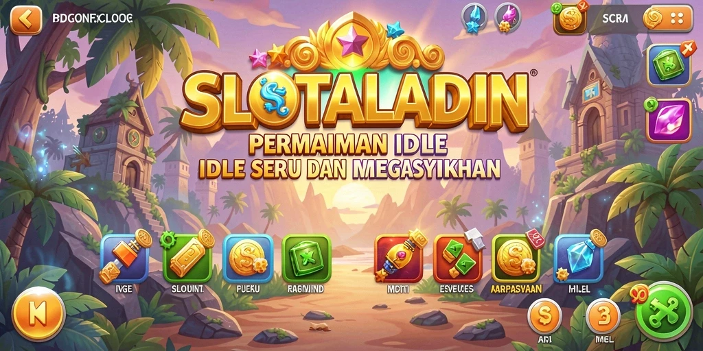 Tampilan gameplay SLOTALADIN yang menarik dan menghibur.