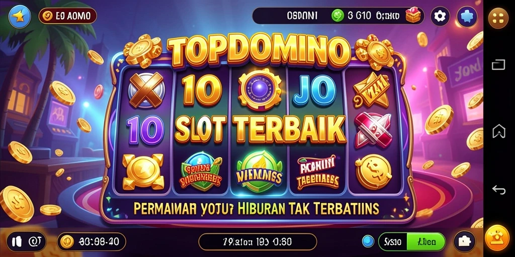 Tampilan menarik dari gameplay slot di TOPDOMINO yang memukau.
