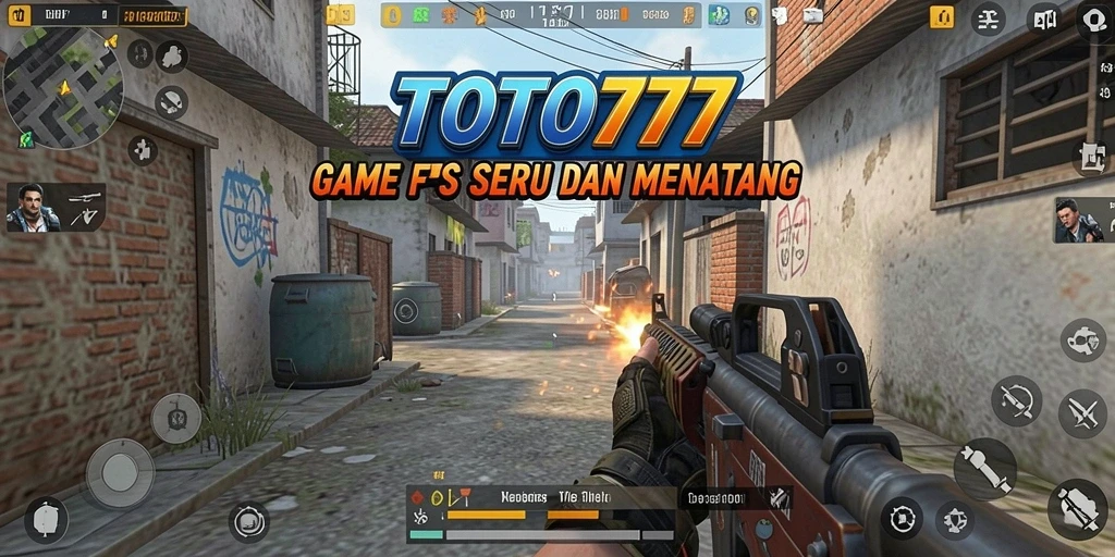 Screenshot TOTO777 menampilkan aksi tembak-menembak yang mendebarkan dalam permainan FPS.